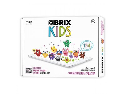 Конструктор Qbrix kids Фантастические существа 12 в 1 1-00446213_1