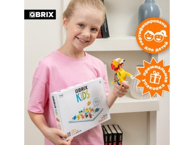 Конструктор Qbrix kids Домашние животные 12 в 1 1-00446214_5