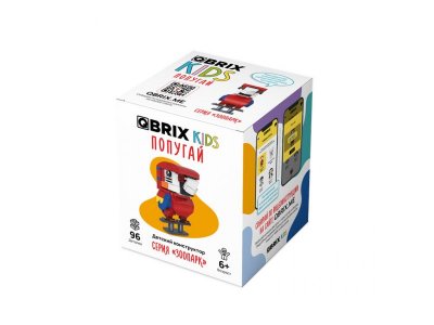 Конструктор Qbrix kids Попугай Серия Зоопарк 1-00446220_1