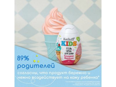 Гель-пена для душа Karitelix Kids Воздушное мороженое 370 мл 1-00446498_3