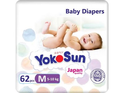 Подгузники детские YokoSun M (5-10 кг) 62 шт. 1-00252891_8