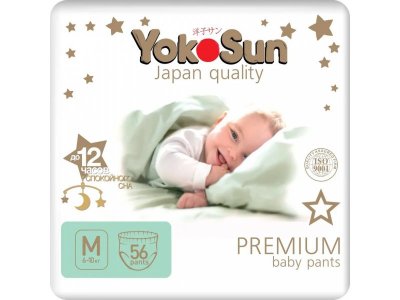 Подгузники-Трусики YokoSun Premium M 6-10 кг, 56 шт. 1-00446644_2