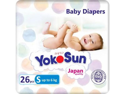 Подгузники YokoSun S до 6 кг, 26 шт. 1-00446649_2