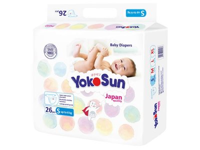 Подгузники YokoSun S до 6 кг, 26 шт. 1-00446649_1