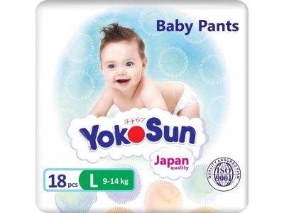 Подгузники-трусики YokoSun, L 9-14 кг, 18 шт. 1-00446653_2