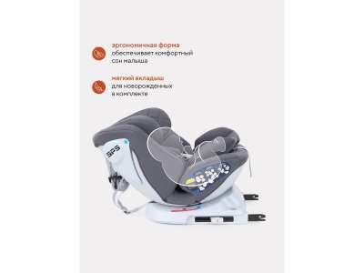 Автокресло Rant Nitro Isofix Black 0-36 кг, группа 0+/1/2/3 1-00446337_13