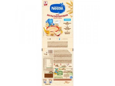 Каша Nestle молочная мультизлаковая с яблоком и бананом с бифидобактериями BL 200 г 1-00383733_3