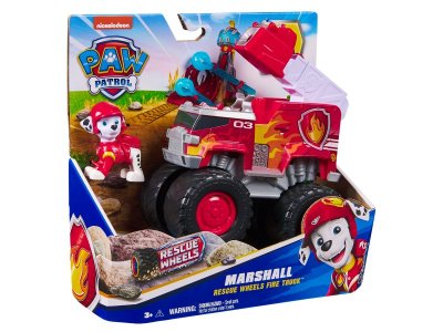 Набор игровой Paw Patrol Щенячий патруль Rescue Wheels машинка с фигуркой Маршалл с акс. 1-00447110_2