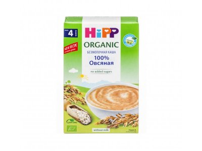 Каша Hipp, безмолочная зерновая органическая овсяная 200 г 1-00303831_1