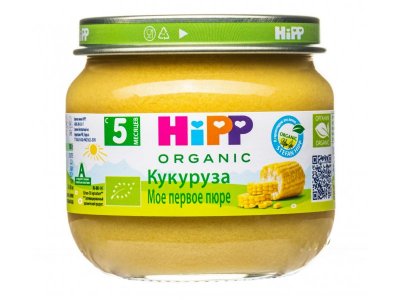 Пюре Hipp Кукуруза Моё первое пюре 80 г 1-00034489_1