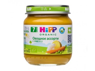 Пюре Hipp Овощное ассорти 100 г 1-00423928_1