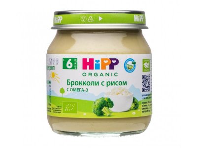 Пюре Hipp Брокколи с рисом 100г 1-00423929_1