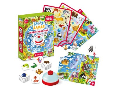 Настольная игра со звонком El’BascoKids Глаз-Алмаз. Животный мир 1-00448128_1