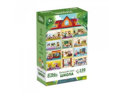 Пазл El’BascoKids Школа 120 эл. 1-00448134_2