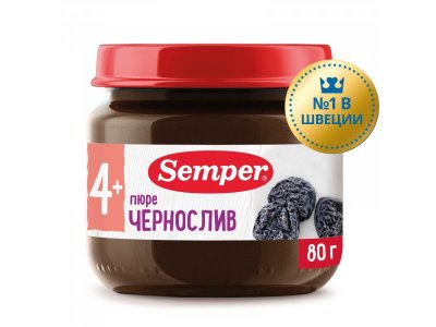 Пюре Semper, Чернослив 80 г 1-00312615_1