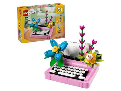 Конструктор LEGO Creator 3-in-1 Печатная машинка с Цветами 31169 1-00448160_1