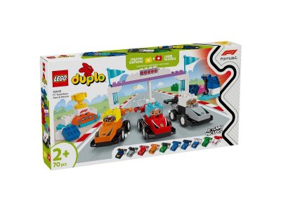 Конструктор LEGO Duplo Гоночные автомобили и водители команды F1 10445 1-00448168_4