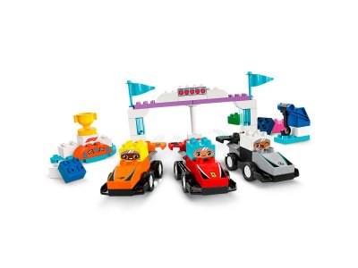 Конструктор LEGO Duplo Гоночные автомобили и водители команды F1 10445 1-00448168_12