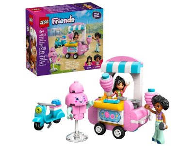 Конструктор LEGO Friends Тележка со сладкой ватой и Мопед 42643 1-00448169_1