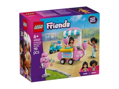 Конструктор LEGO Friends Тележка со сладкой ватой и Мопед 42643 1-00448169_2