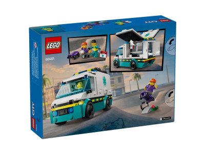 Конструктор LEGO City Машина Скорой помощи 60451 1-00448198_2