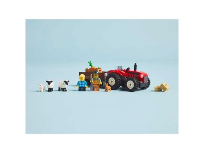 Конструктор LEGO City Красный фермерский трактор с прицепом и овцами 60461 1-00448200_2