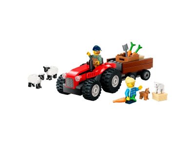 Конструктор LEGO City Красный фермерский трактор с прицепом и овцами 60461 1-00448200_7