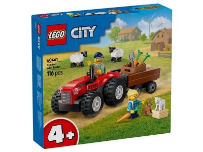 Конструктор LEGO City Красный фермерский трактор с прицепом и овцами 60461 1-00448200_8