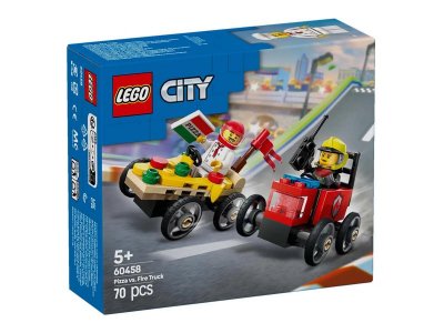 Конструктор LEGO City Набор гоночных машин - Пицца-мобиль против Пожарной машины 60458 1-00448209_9