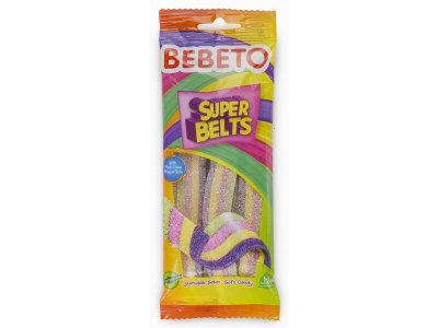 Мармелад жевательный Bebeto Super Belts со вкусом тутти фрутти 75 г 1-00448341_1