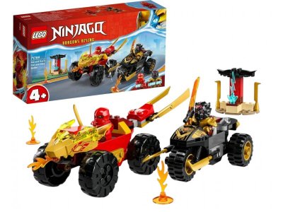 Конструктор LEGO Ninjago Кай и Рас: Битва на машине и мотоцикле 71789 1-00407878_1