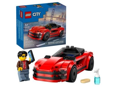 Конструктор LEGO City Красная спортивная машина 60448 1-00450295_1