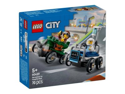 Конструктор LEGO City Самолет против медицинской кровати 60459 1-00450296_9