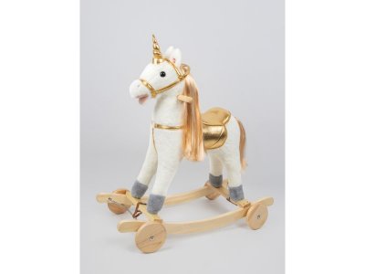 Единорог Amarobaby Каталка-качалка с колесами, Unicorn 76х38х75 см 1-00450677_13