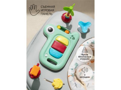Ходунки Amarobaby детские с электронной игровой панелью First Steps 1-00450703_3
