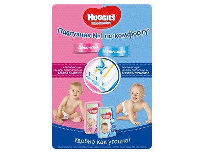 Подгузники Huggies Ultra Comfort для девочек 4 8-14 кг, Disney Box, 126 шт. 1-00020611_7