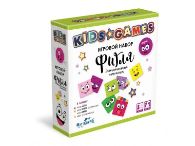Набор игровой Origami Kids Games Эмоциональный интеллект: Фигля, мемо, лото 1-00451443_1