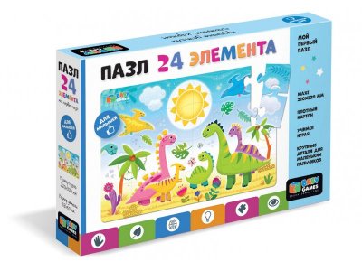 Пазл Baby Games Прогулка динозавров 24 элем. 1-00451469_1