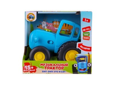 Каталка УМка Синий Трактор музыкальный 15+ песен , свет/звук 1-00452323_1