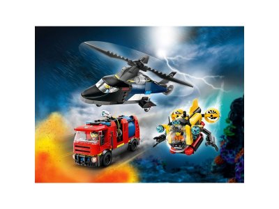 Конструктор LEGO City Вертолёт, пожарная машина и подводная лодка 60462 1-00452554_2