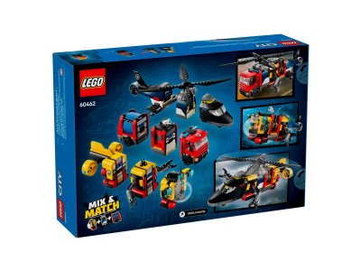 Конструктор LEGO City Вертолёт, пожарная машина и подводная лодка 60462 1-00452554_3