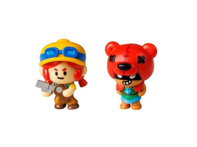 Коллекционные фигурки Brawl Stars 2 шт. в коробке с окном, Нита и Джесси 1-00449484_1