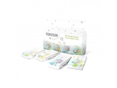 Салфетки влажные YokoSun 8*8шт 1-00451566_1