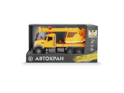 Игрушка Kid Rocks Автокран инерционный, свет/звук 1:12 1-00453235_3