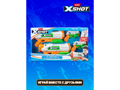 Игровой набор Zuru Водный бластер X-Shot Water Фаст Филл - 2шт 1-00453360_2