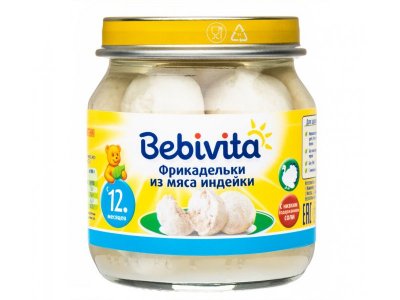 Фрикадельки Bebivita из мяса индейки с 12 мес., 100 г 1-00453539_1