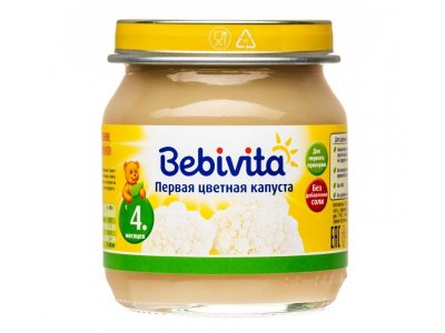 Пюре Bebivita Цветная капуста 100 г 1-00002563_1