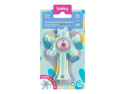 Прорезыватель-погремушка Lubby силикон 0+ 1-00453861_8