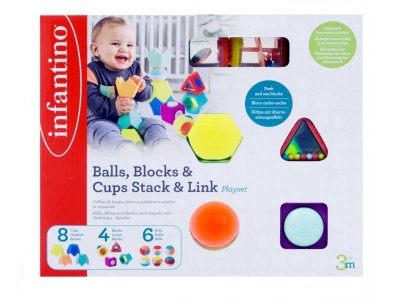 Набор игровой Infantino Шарики, кубики и стаканчики, 18 дет. 1-00453819_1