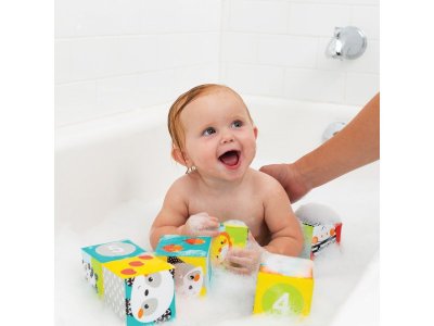 Игрушка для ванны Infantino Мягкие кубики Цвета и числа 1-00453824_4